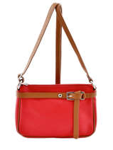 Cross Body Tas Caviar Leder Milano Rood caviar G1421