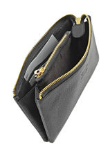 Portefeuille Caviar Cuir Crinkles Noir caviar 14196-vue-porte