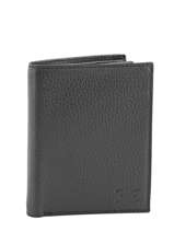 Portefeuille Leder Crinkles Zwart caviar 14089