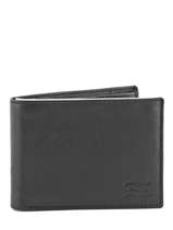 Portefeuille Cuir Crinkles Gris caviar 14072