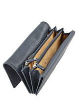 Portefeuille Caviar Cuir Crinkles Bleu caviar 14001-vue-porte