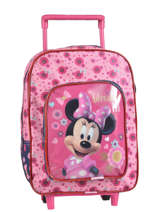 Sac  Dos  Roulettes 1 Compartiment Minnie Rose basic AST1359