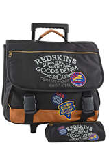 Cartable  Roulettes Avec Trousse Offerte Redskins Noir denim REY13006