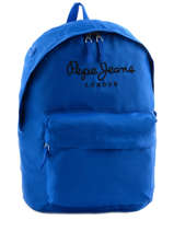 Rugzak 1 Compartiment Pepe jeans Blauw plain color 63423