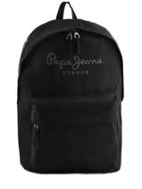 Sac  Dos 1 Compartiment Pepe jeans Noir plain color 63423