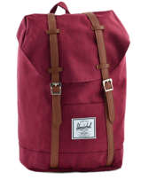 Rugzak Retreat 1 Compartiment + Pc 15'' Classics Herschel Rood classics 10066