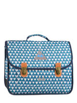 Cartable 2 Compartiments Poids plume Bleu be all over color PCO1538