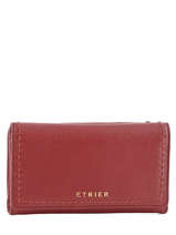 Portefeuille Cuir Etrier Rouge tradition EHER905
