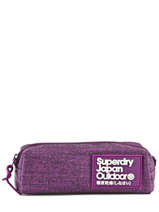 Trousse 1 Compartiment Superdry Violet accessories woomen U98001DN
