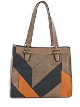 Sac Shopping Patchwork Torrow Beige patchwork DS968-1