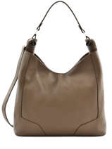 Besace Caviar Cuir Milano Marron caviar CA1605