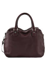 Sac Polochon Heleen Cuir Nat et nin Violet vintage HELEEN
