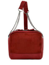 Cross Body Tas Vintage Leder Nat et nin Rood vintage RIO