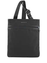 Sac Bandoulire Armani jeans Noir canvas in polyestere 23-6A909