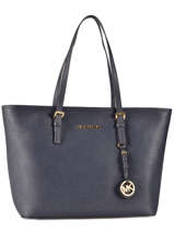 Cabas Jet Set Travel Cuir Michael kors Bleu jet set travel S4GTVT2L