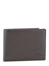 Portefeuille Cuir Yves renard Marron foulonne 2377