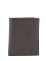 Portefeuille Cuir Yves renard Marron foulonne 23425