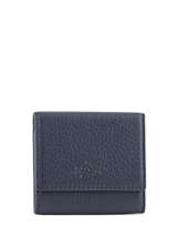 Portemonnee Leder Yves renard Blauw foulonne 23809