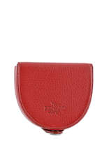 Porte-monnaie Cuir Yves renard Rouge foulonne 23816