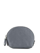 Portemonnee Caviar Leder Crinkles Grijs caviar 14026