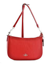 Sac Bandoulire Chelsea Cuir Coach Rouge chelsea 15444