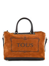 Handtas Estelia Leder Tous Bruin estelia BOW-EST