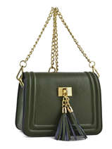 Sac Bandoulire Palma Cuir Milano Vert palma PAL0116