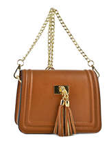Sac Bandoulire Palma Cuir Milano Marron palma PAL0116