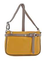Sac Bandouli�re Caviar Cuir Milano Jaune caviar G1421
