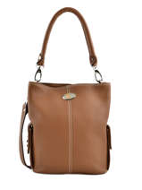 Bucket Bag Vesuvio Leder Mac douglas Bruin vesuvio MEGVES-S