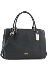 Sac Port Main Casual Cuir Coach Noir casual 57276