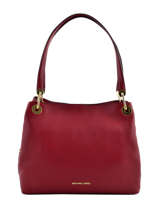 Sac Shopping Raven Cuir Michael kors Rouge raven H6GRXE3L