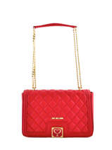 Sac Port paule Super Quilted Love moschino Rouge super quilted JC4000PP