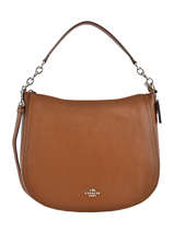 Schoudertas Chelsea Hobo 32 Leder Coach Bruin casual 58036