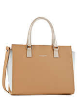 Sac Trapze Intemporelle Cuir Lancaster Beige intemporelle 42