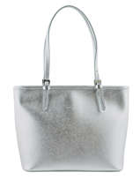 Sac Port paule Adele Cuir Lancaster Argent adele 421-43