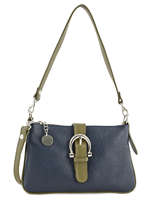 Minitasje Caviar Leder Milano Blauw caviar 127