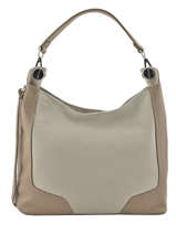 Schoudertas Caviar Leder Milano Beige caviar CA1605