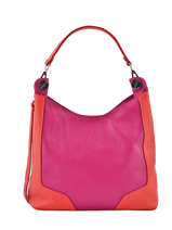Besace Caviar Cuir Milano Rose caviar CA1605P