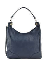 Besace Caviar Cuir Milano Bleu caviar CA1605P