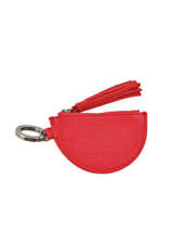 Porte-clefs Cuir Nat et nin Rouge vintage LUPO