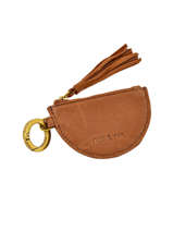 Porte-clefs Cuir Nat et nin Marron vintage LUPO