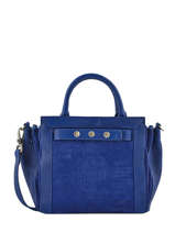 Sac Trapze Solange Cuir Nat et nin Bleu vintage SOLANGE