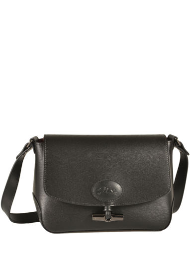 Longchamp Roseau Sac port travers Noir