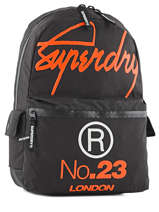 Rugzak 1 Compartiment Superdry Zwart backpack M91001DO