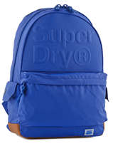 Sac  Dos 1 Compartiment Superdry Bleu backpack M91003DO