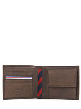 Portefeuille Cuir Tommy hilfiger Marron johnson AM00659-vue-porte