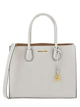 Handtas Mercer Leder Michael kors Wit mercer F6GM9T3L