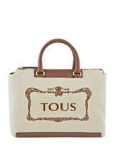 Handtas Estelia Leder Tous Bruin estelia BOW-EST