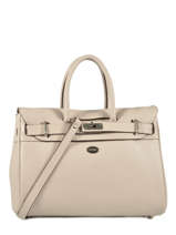 Handtas Vesuvio Leder Mac douglas Beige vesuvio PYLVES-X